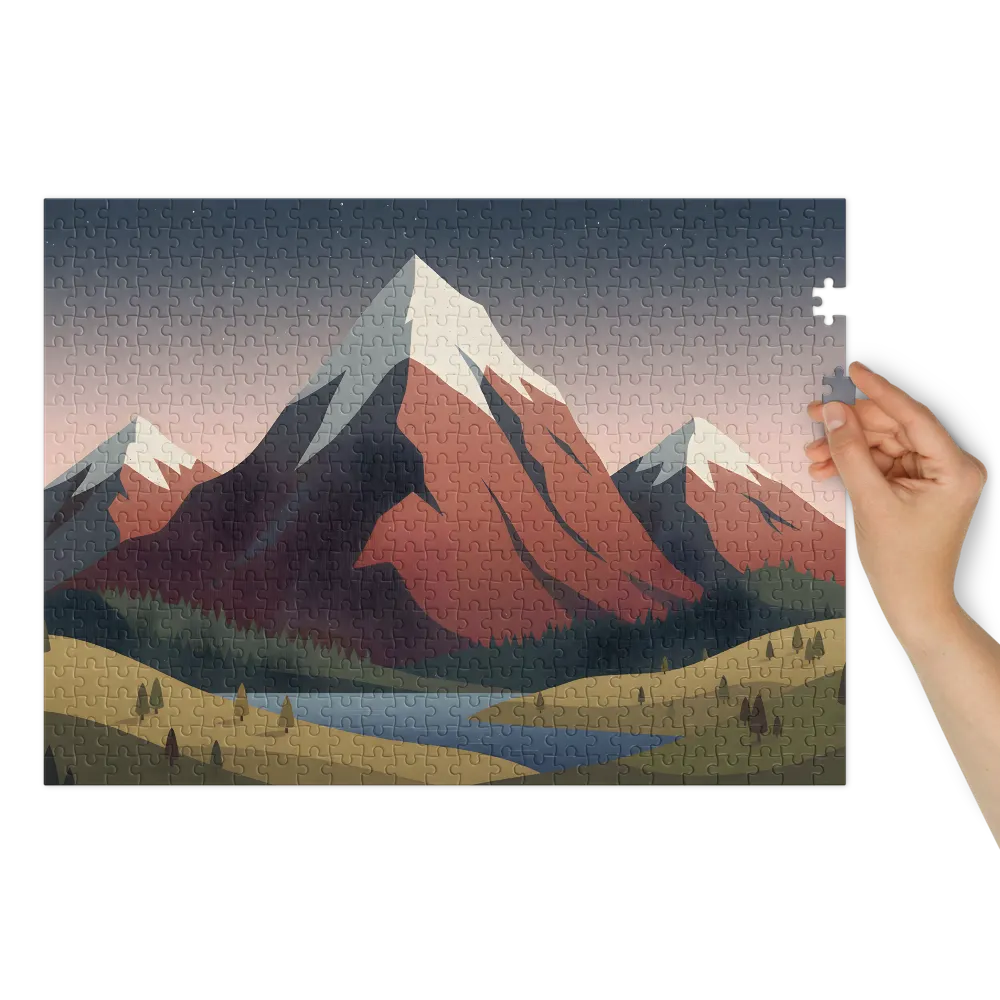 Starry Mountain Lake | Jigsaw Puzzles