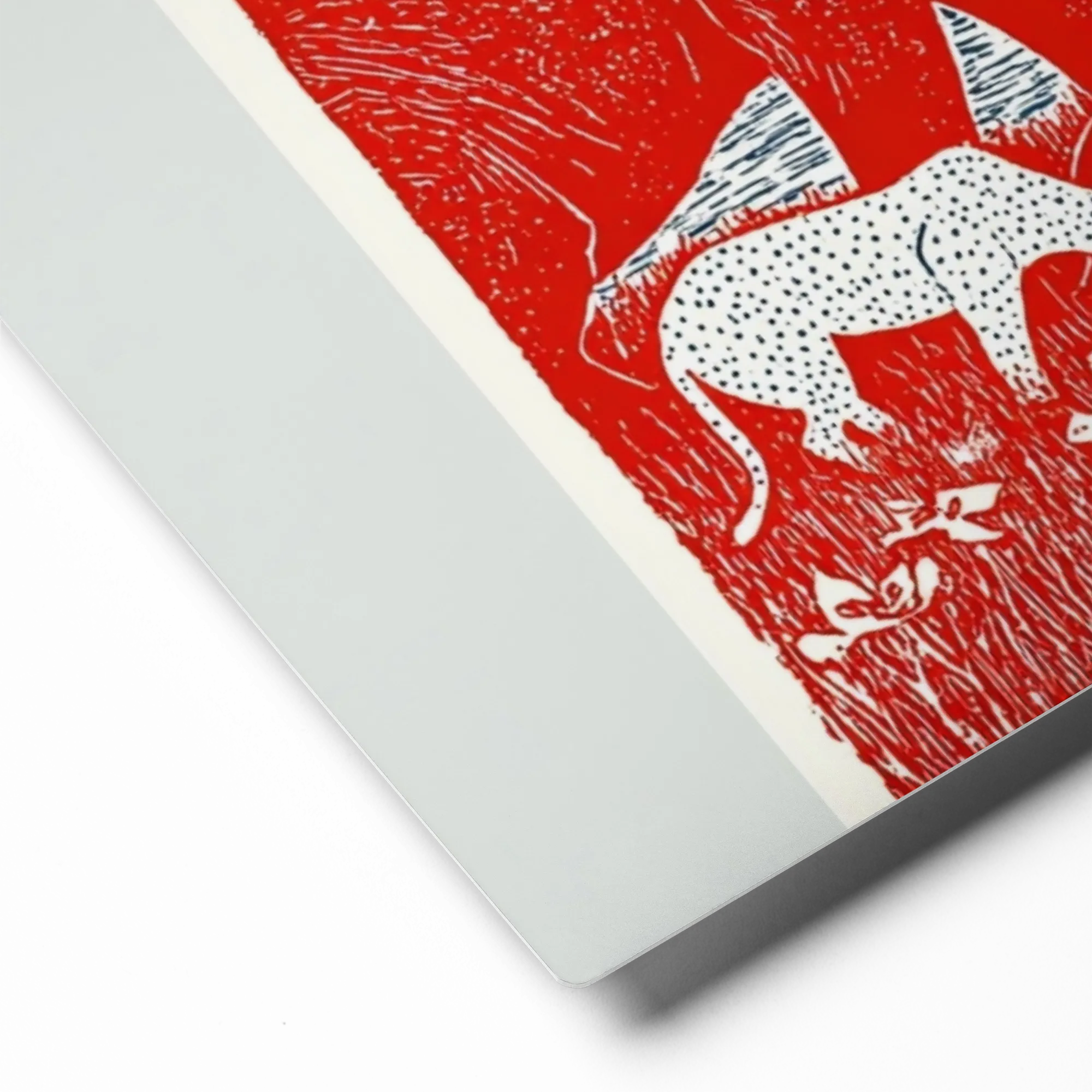 Red Elephant and Night Sky | Art Print
