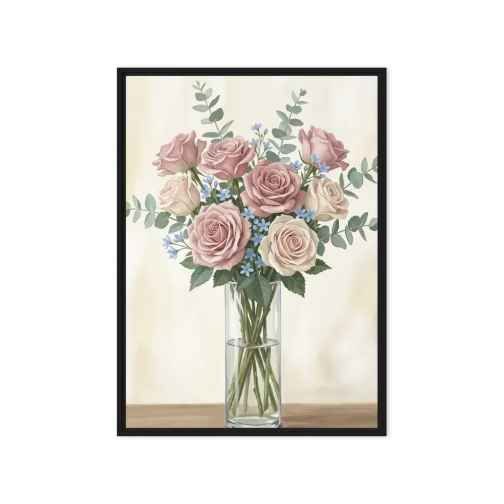 Serenade of Roses 
 Poster with Red oak Frame | 20″x 30″