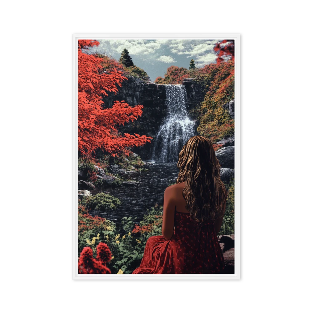 Autumn Waterfall Serenade | Art Print