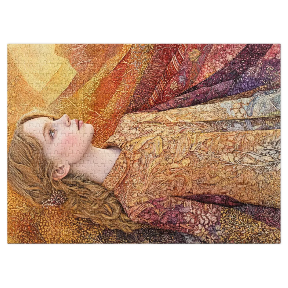 Art Nouveau Portrait 
 Jigsaw Puzzle in Tin Box