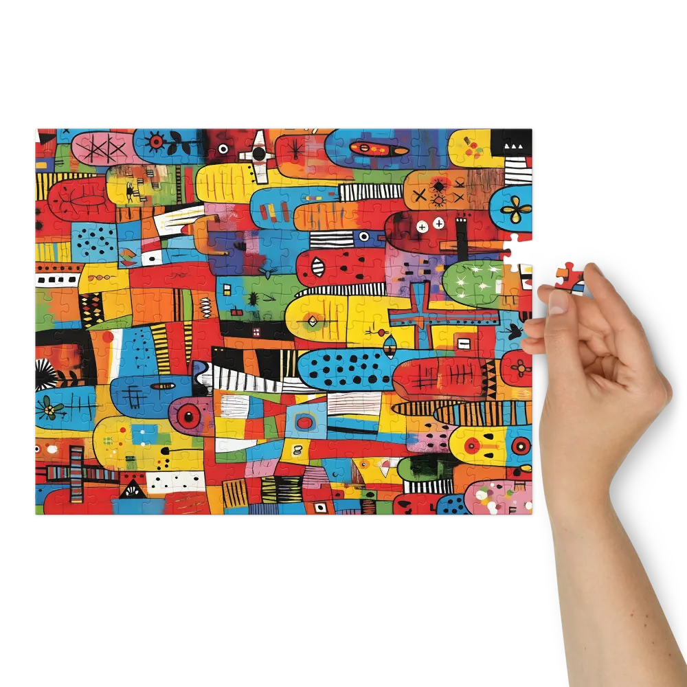 Chromatic City 
 Jigsaw Puzzle in Tin Box