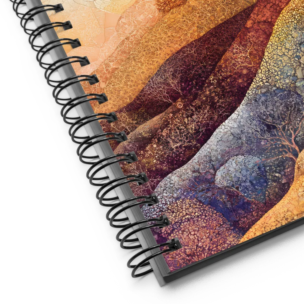 Textured Autumn Hills 
 Spiral Notebook | 140 pages