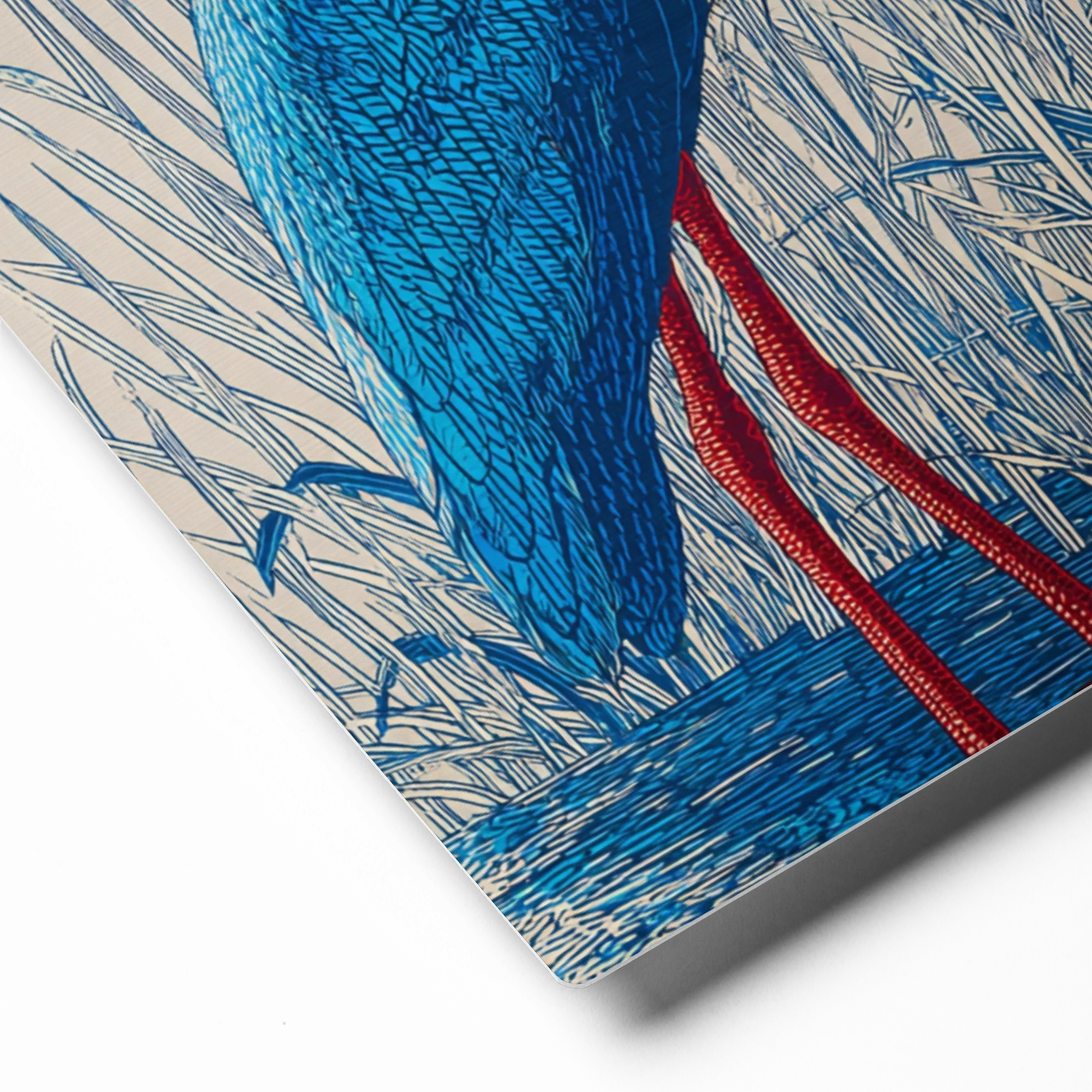 Blue Heron in Reeds | Art Print