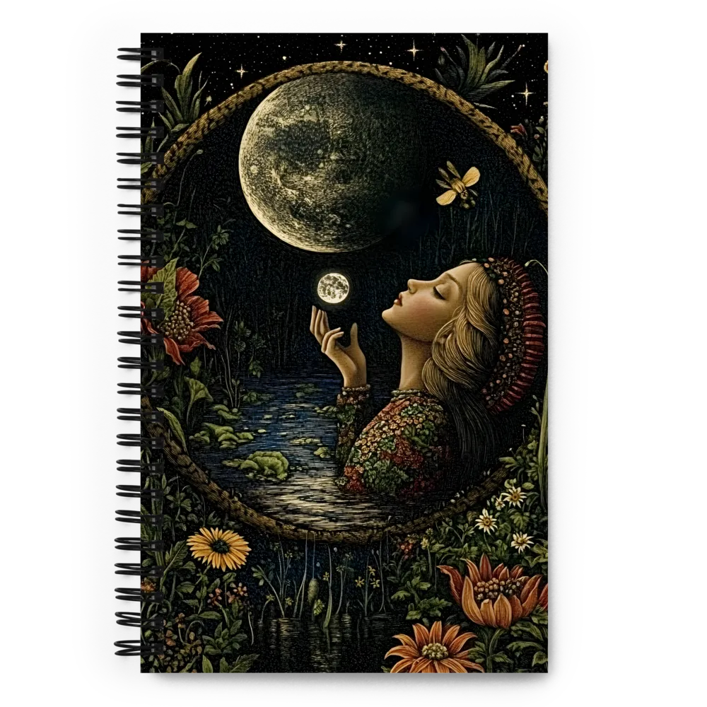Lunar Embrace 
 Spiral Notebook | 140 pages