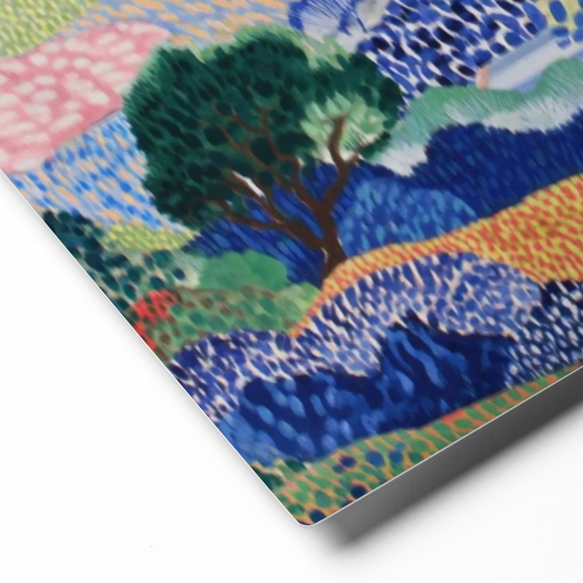 River of Patterns 
 Poster with White Frame | 18″x 18″