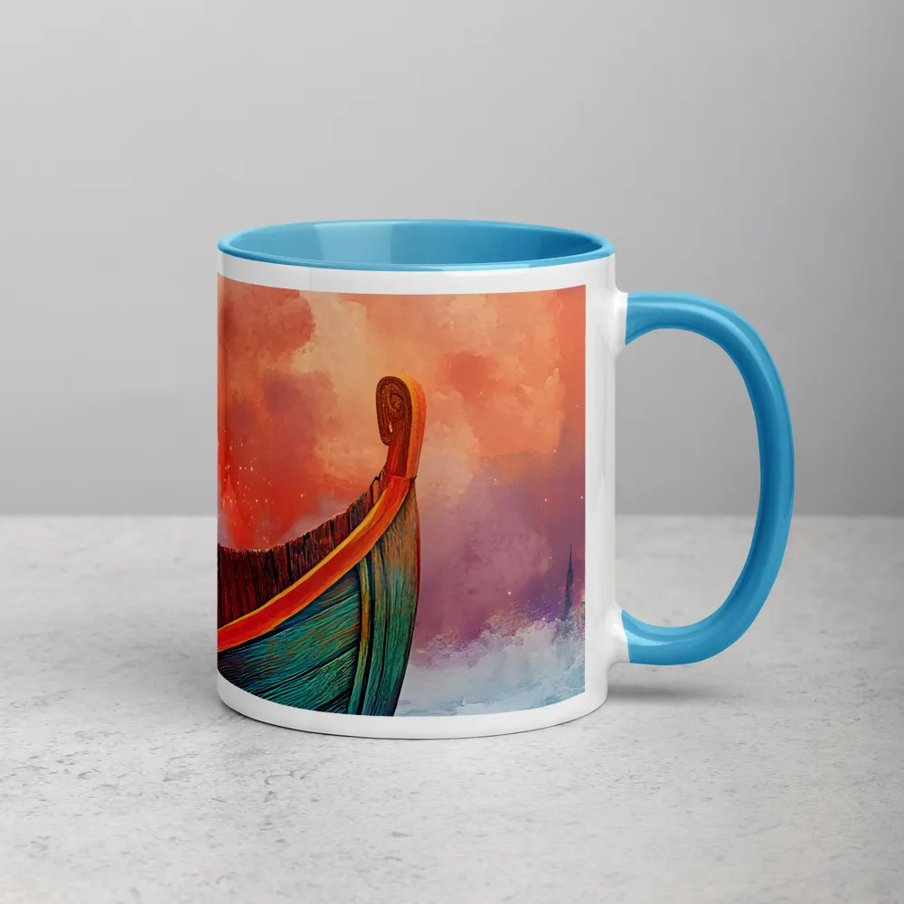 The Dream Voyager 
 Mug with Dark Green inside