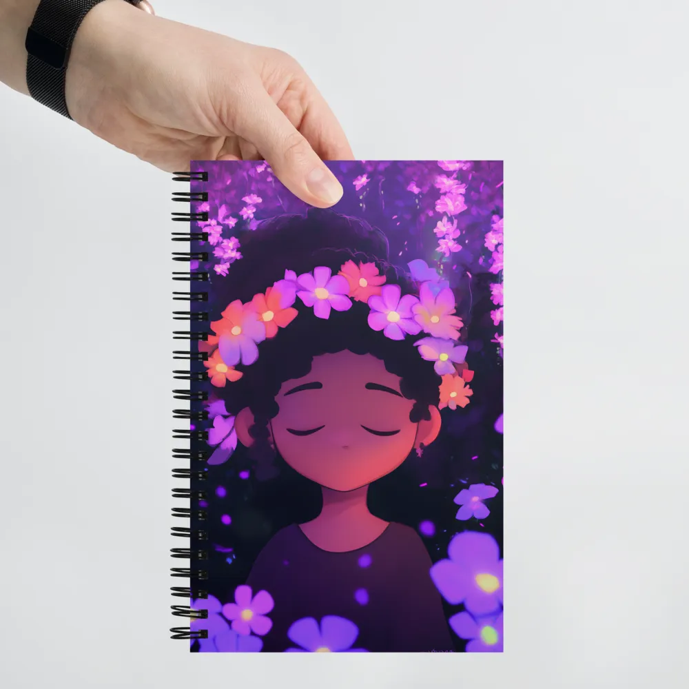 Enchanted Bloom Portrait 
 Spiral Notebook | 140 pages