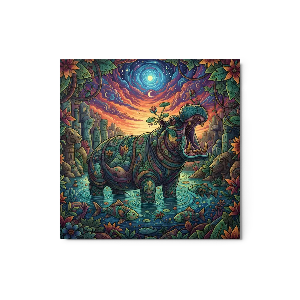 Psychedelic Hippo | Art Print