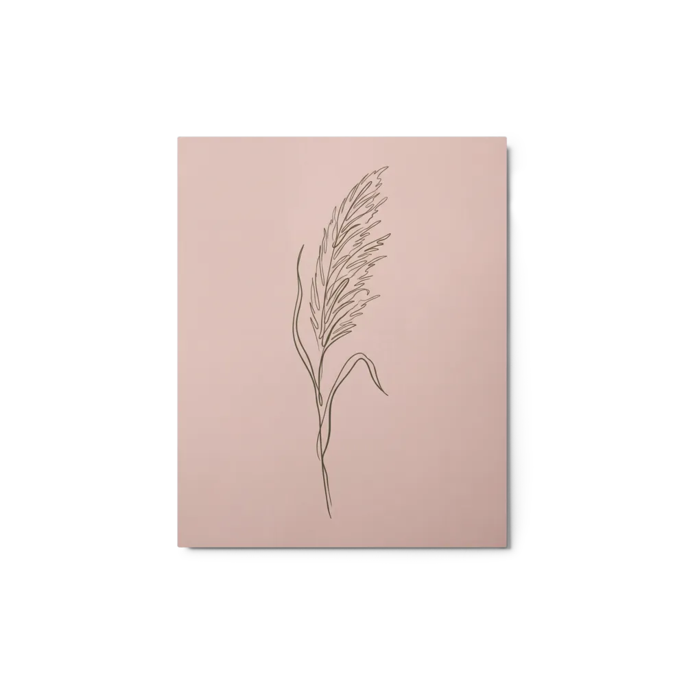 Pampas Grace 
 Canvas with White Frame