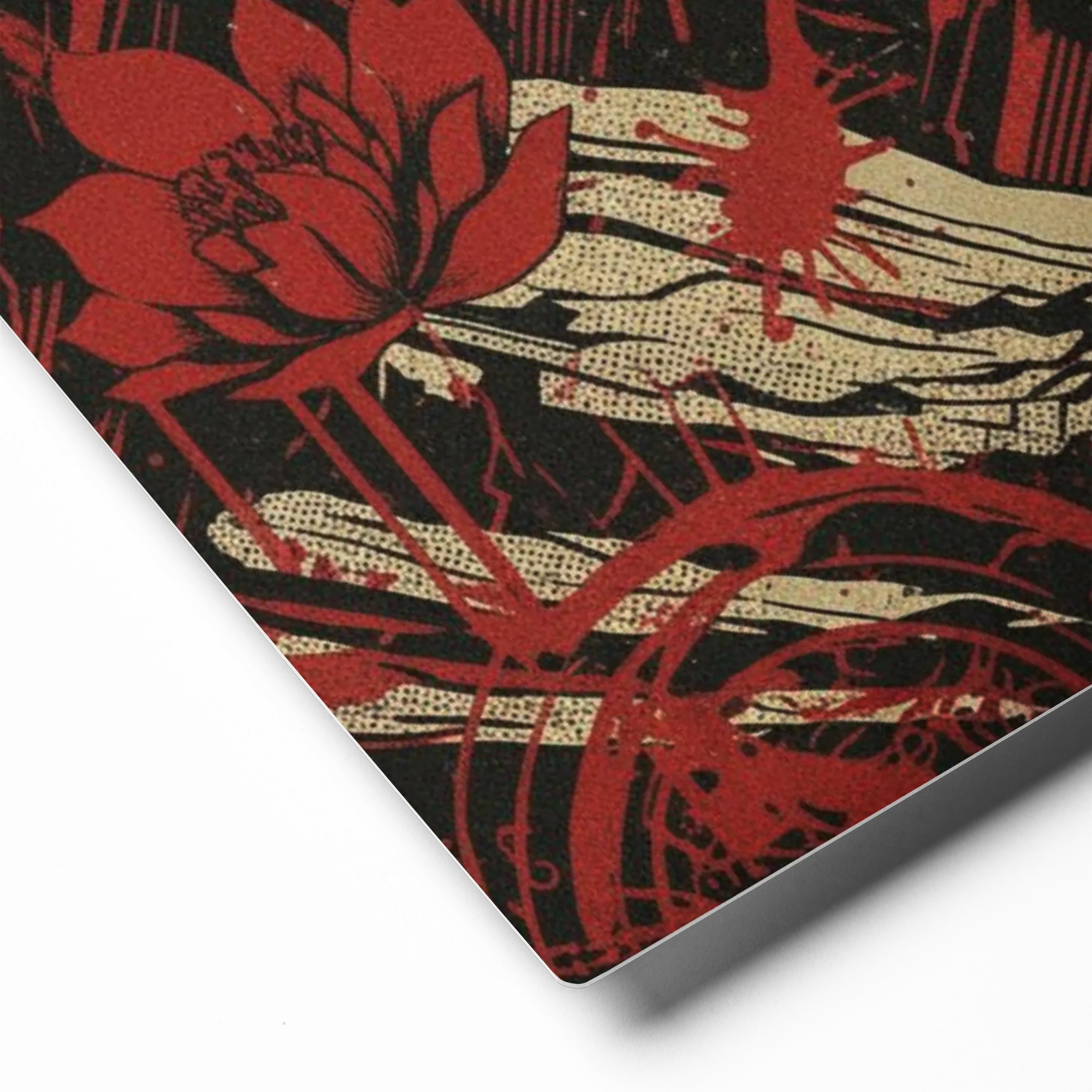 Crimson Peak Lotus 
 Canvas | 20″x 28″