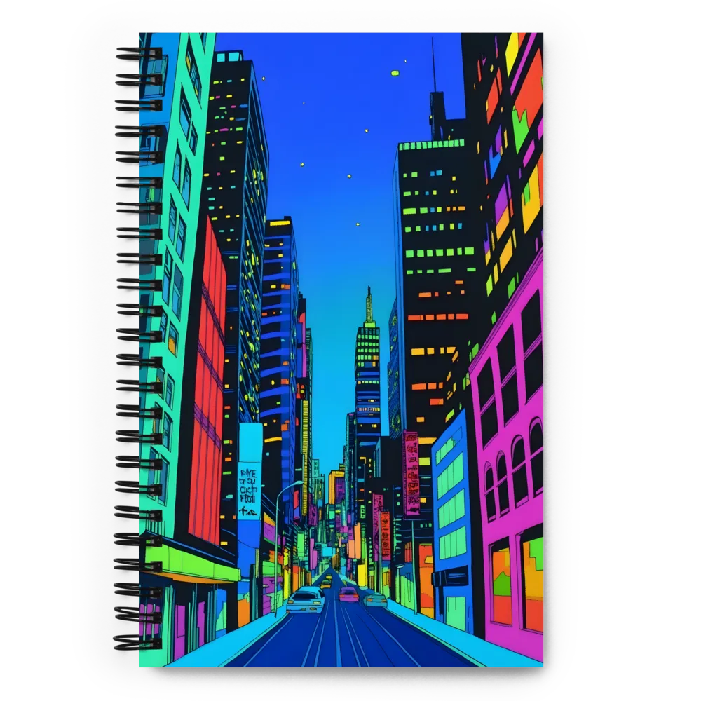 Cyberpunk City Nights 
 Spiral Notebook | 140 pages