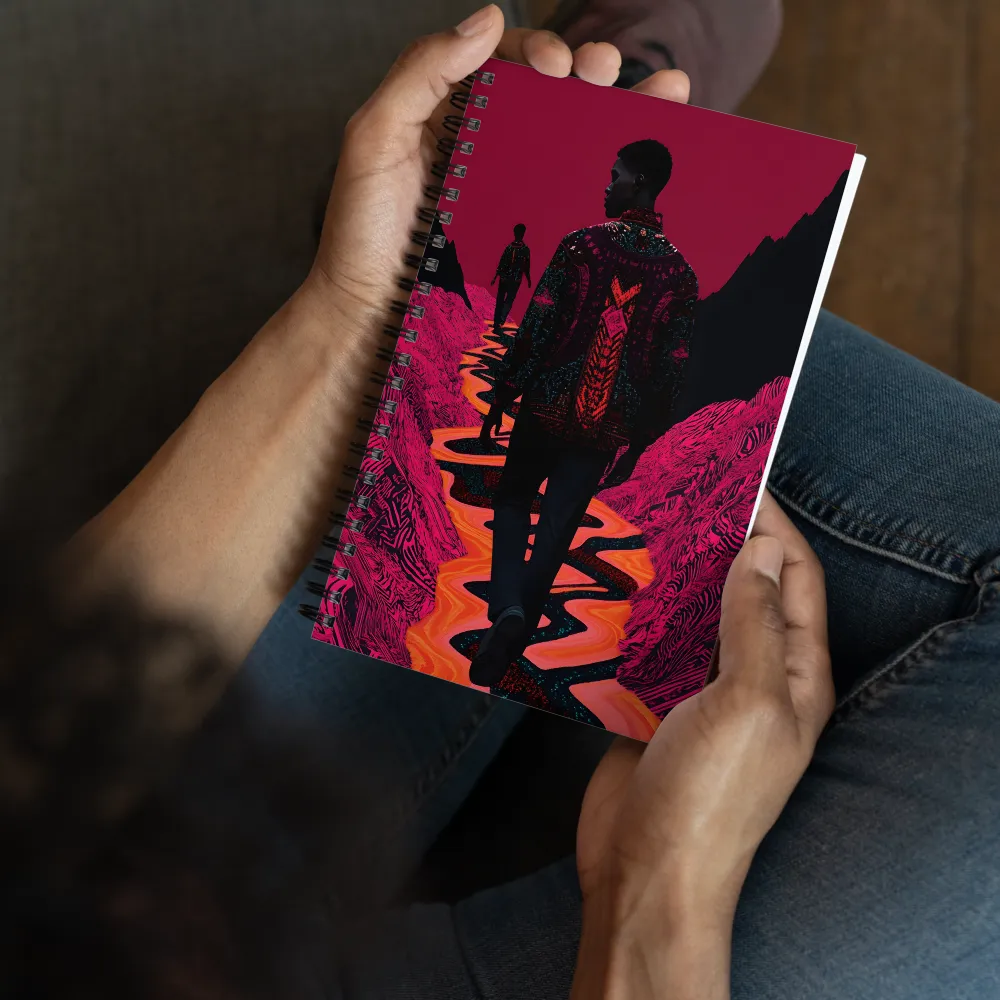 Journey Through Magenta 
 Spiral Notebook | 140 pages