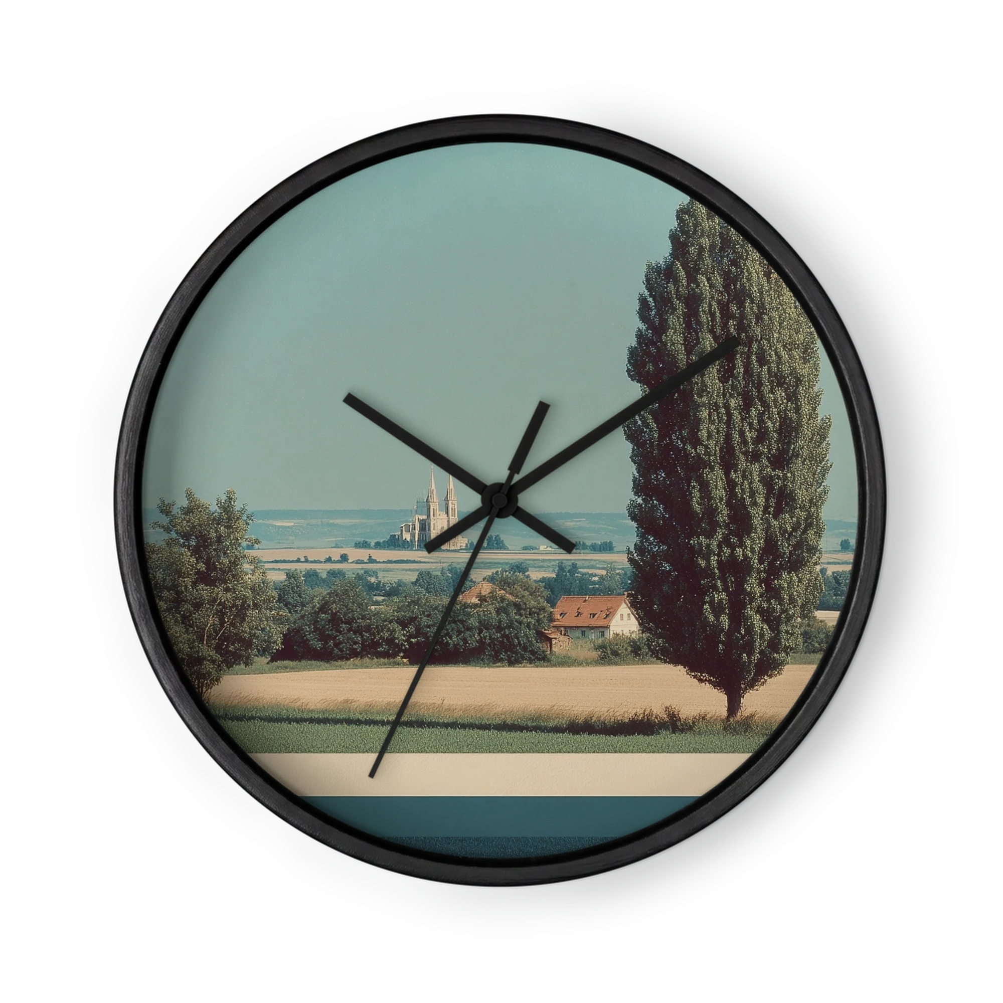Distant Cathedral in Summer Fields