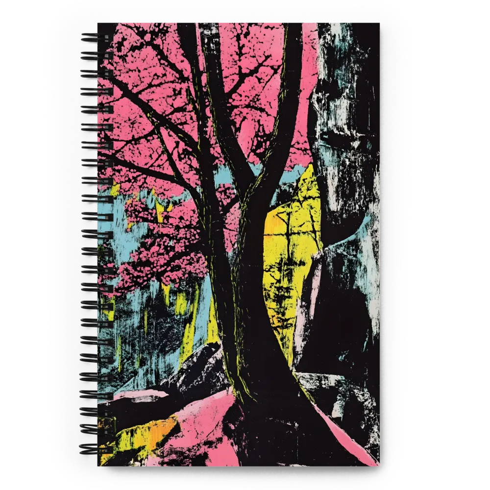Blossom in Neon Forest 
 Spiral Notebook | 140 pages