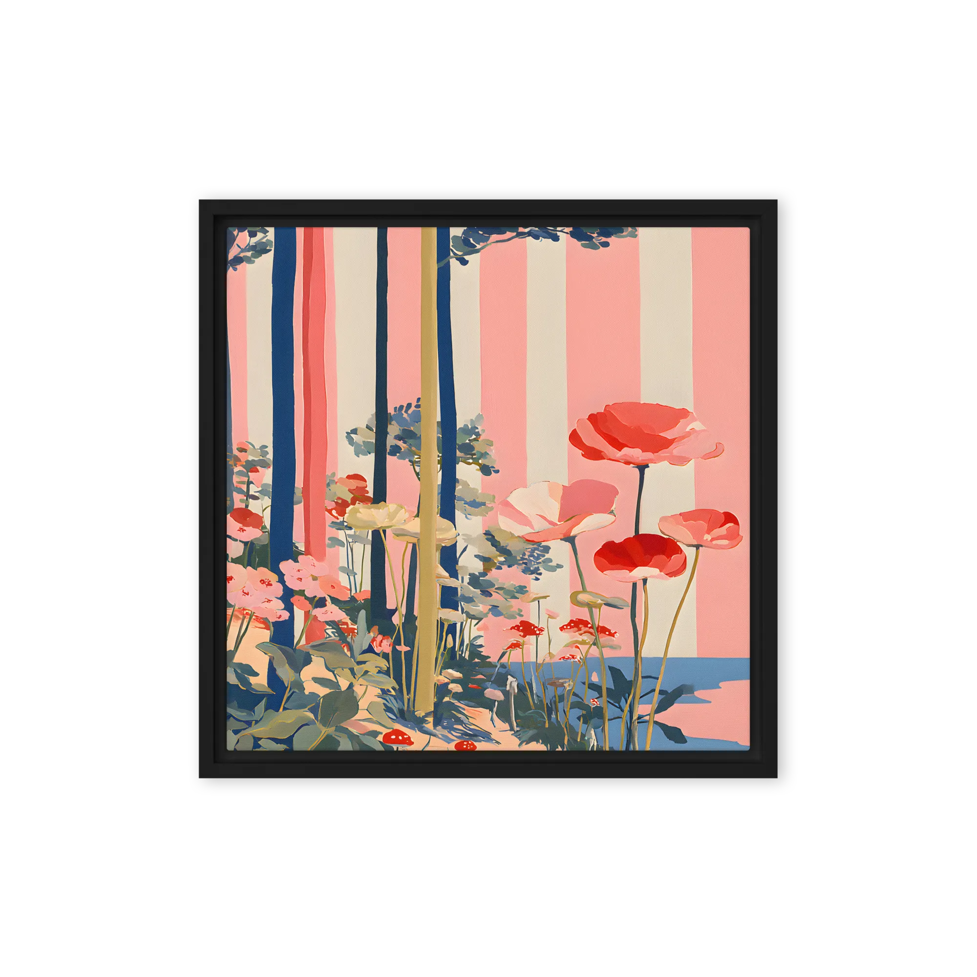 Whimsical Striped Forest