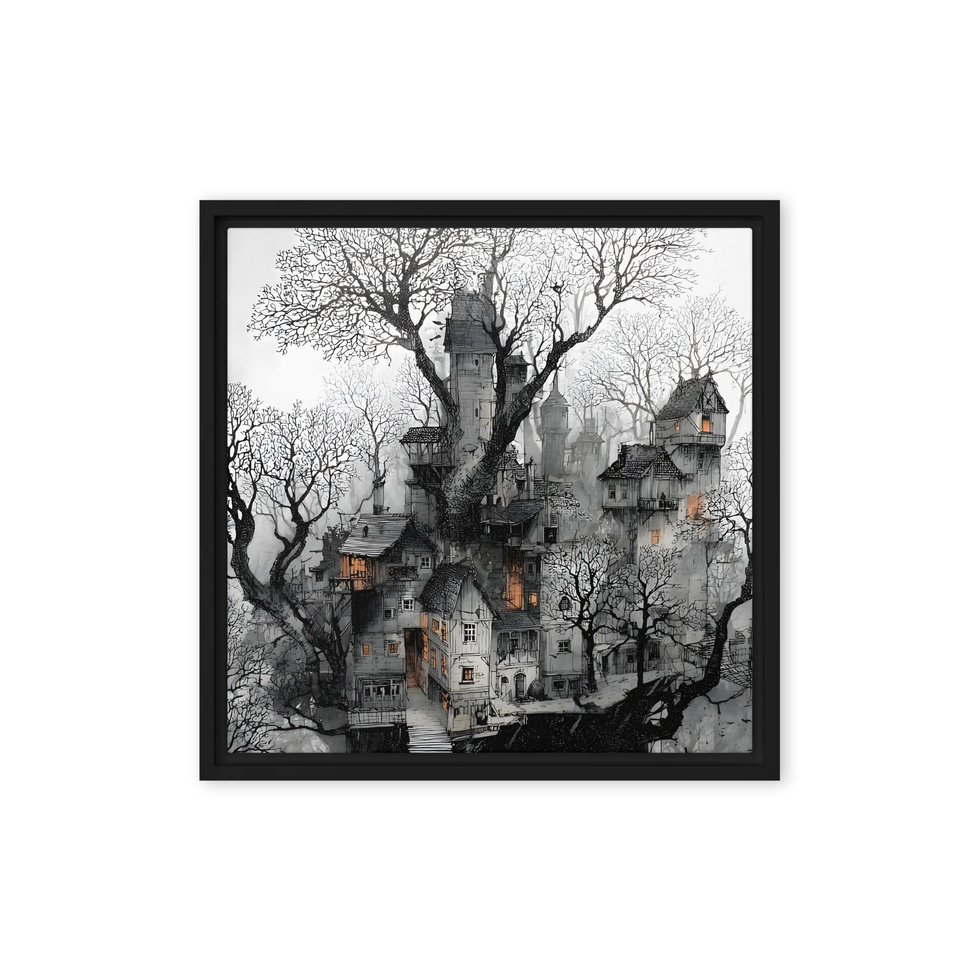 Edwardian Gothic Cottages and Bare Branches — Scratch of the nib