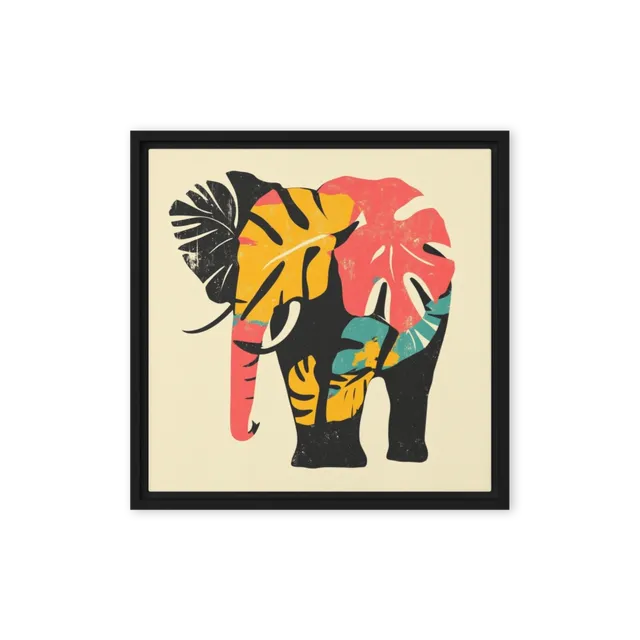 Tropical Elephant Illustration | Art Print