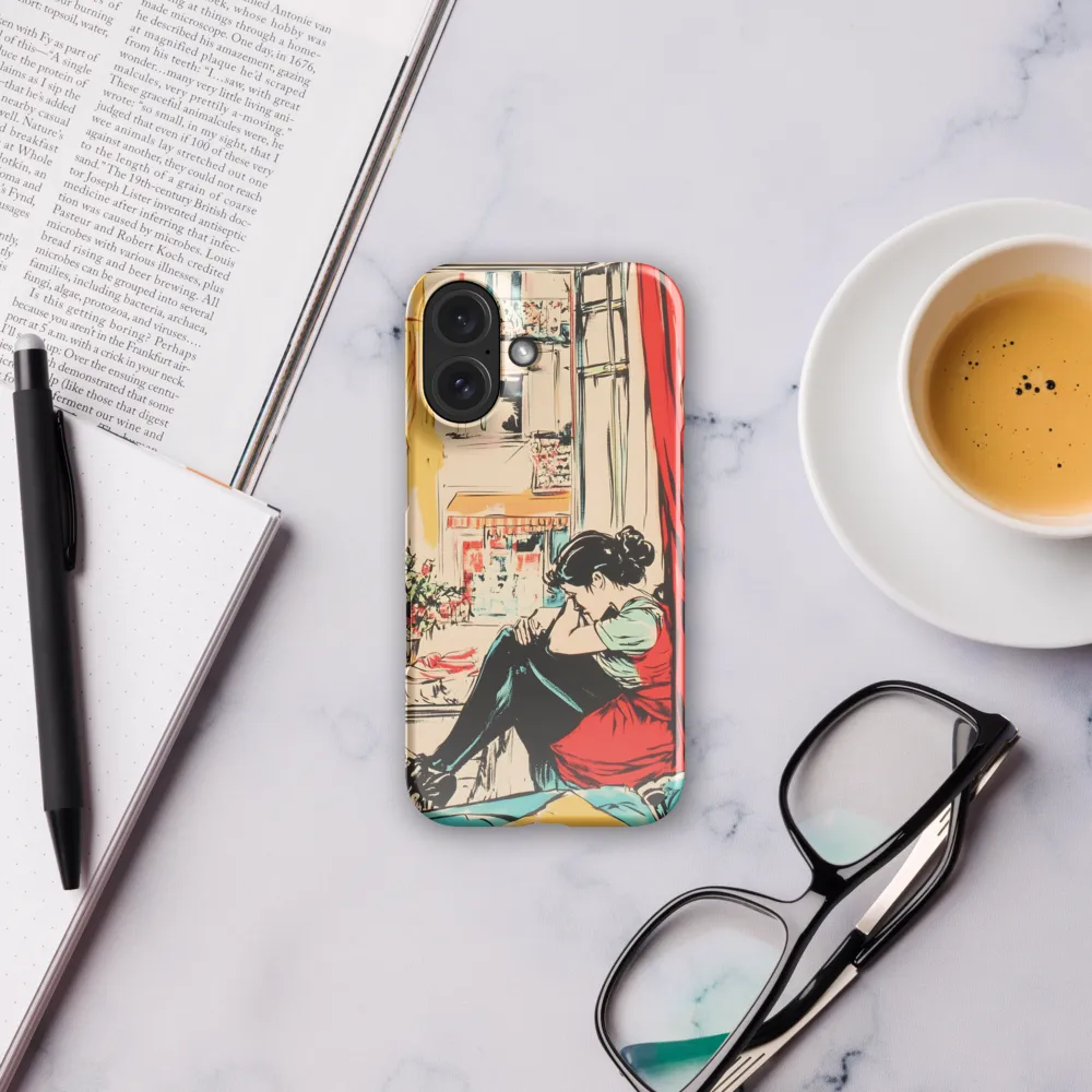 Pensive Woman by Window 
 Samsung Galaxy S23 Plus | Tough Case