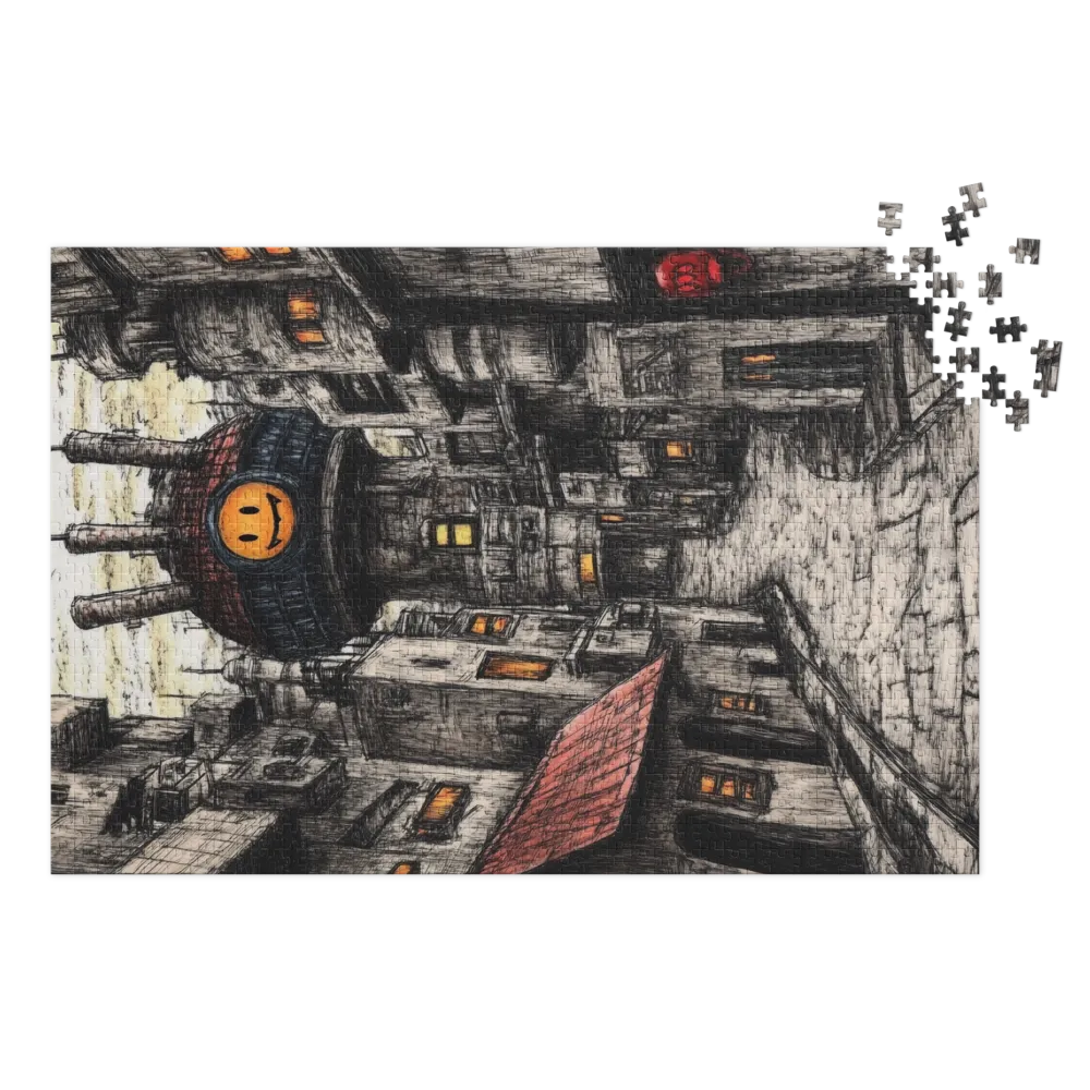 The Watcher's Alley 
 Jigsaw Puzzle in Tin Box