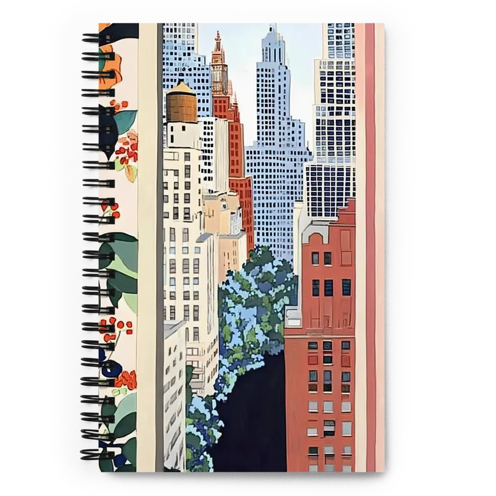 Urban Window View 
 Spiral Notebook | 140 pages