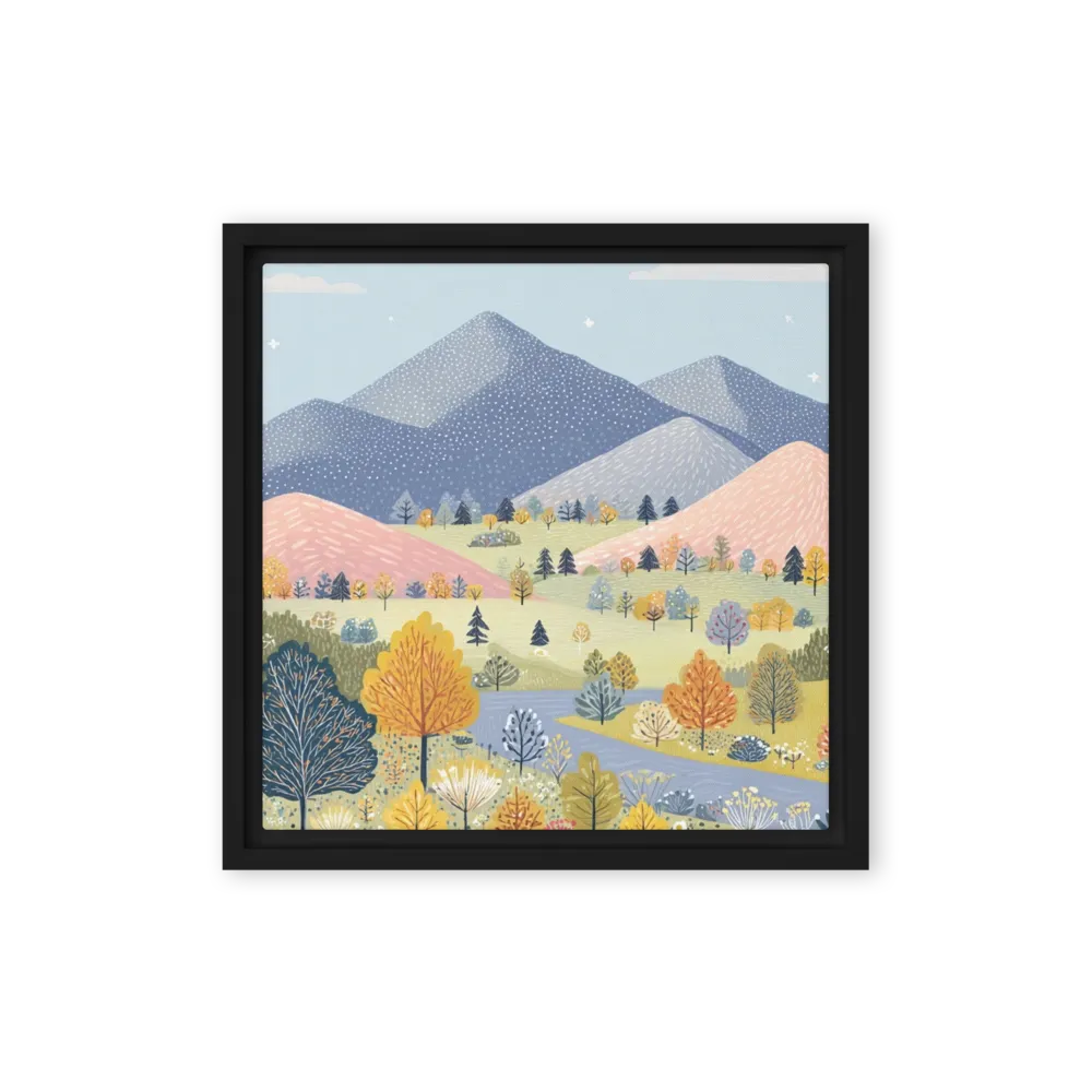Pastel Mountain Valley | Art Print