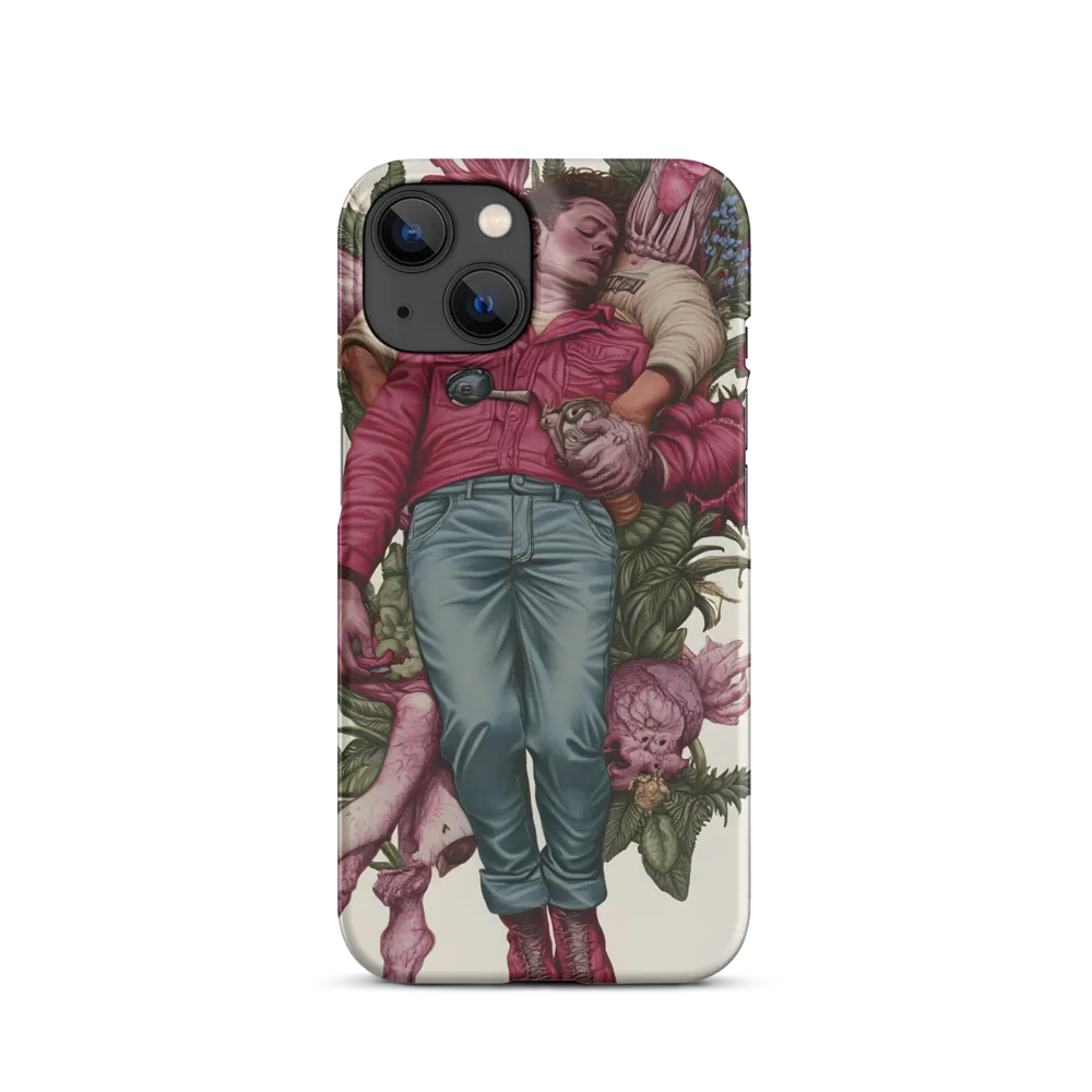 Surreal Illustration with Figure and Flora | Phone Case
