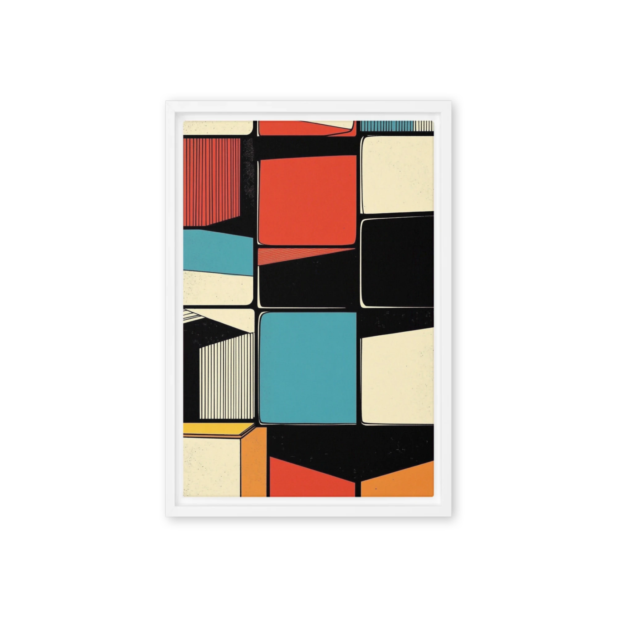 Mid-Century Geometric Play | Art Print