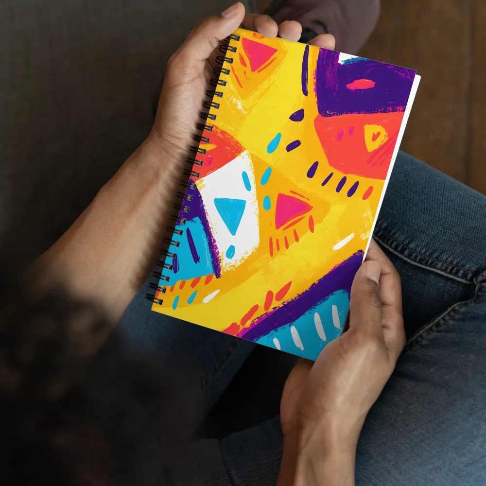 Vibrant Brushstroke Abstract 
 Spiral Notebook | 140 pages