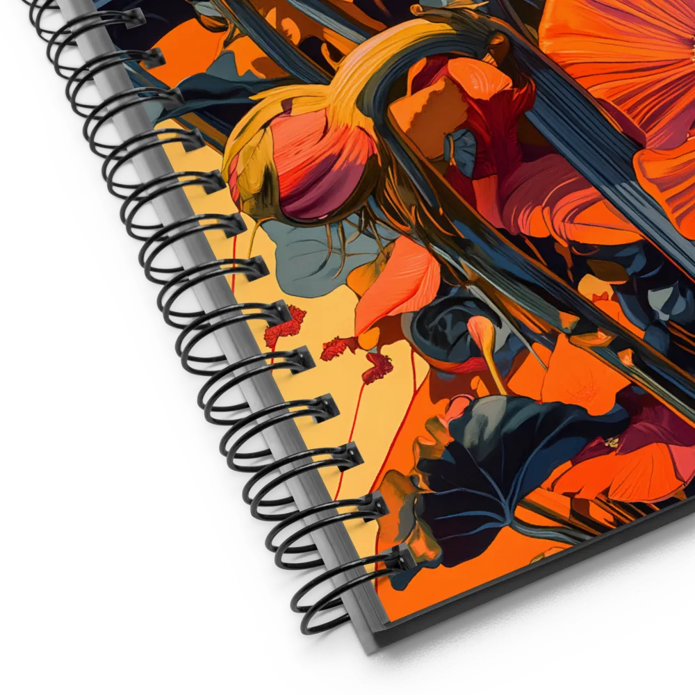 Vibrant Poppy Bloom 
 Spiral Notebook | 140 pages