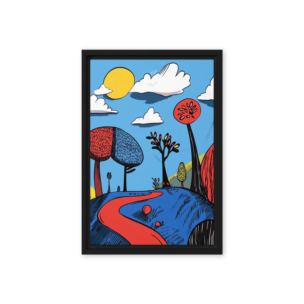 Vibrant Surreal Pathway | Art Print