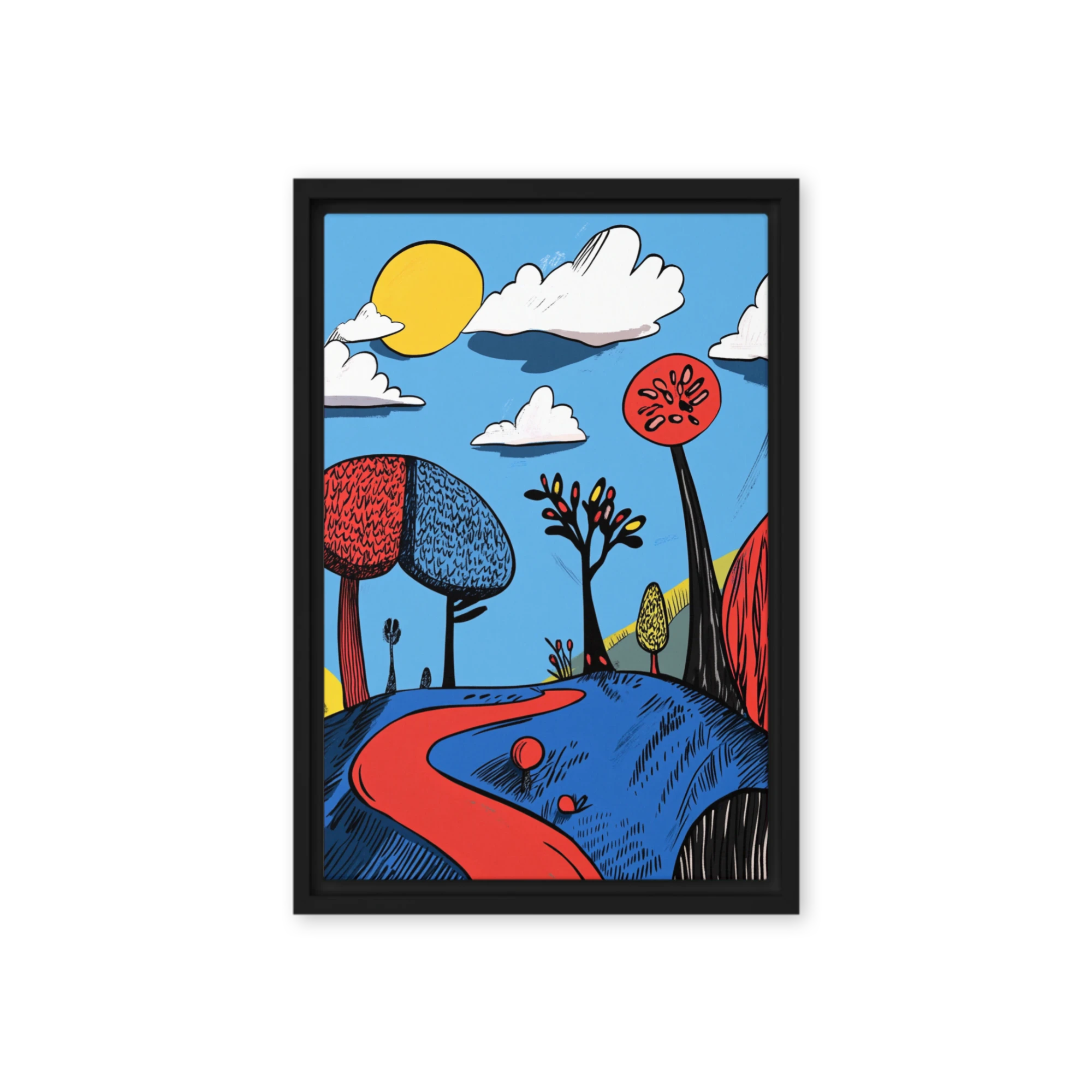 Vibrant Surreal Pathway | Art Print