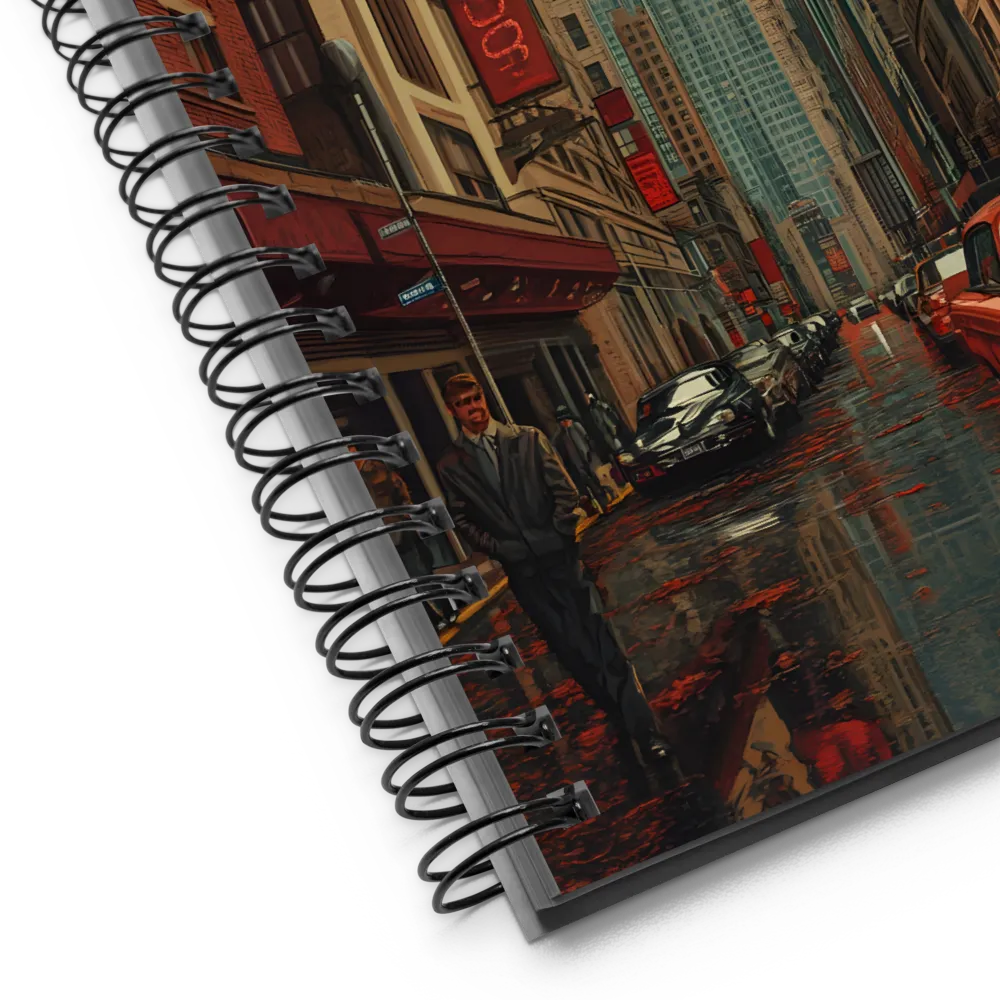 City Reflections in Rain 
 Spiral Notebook | 140 pages