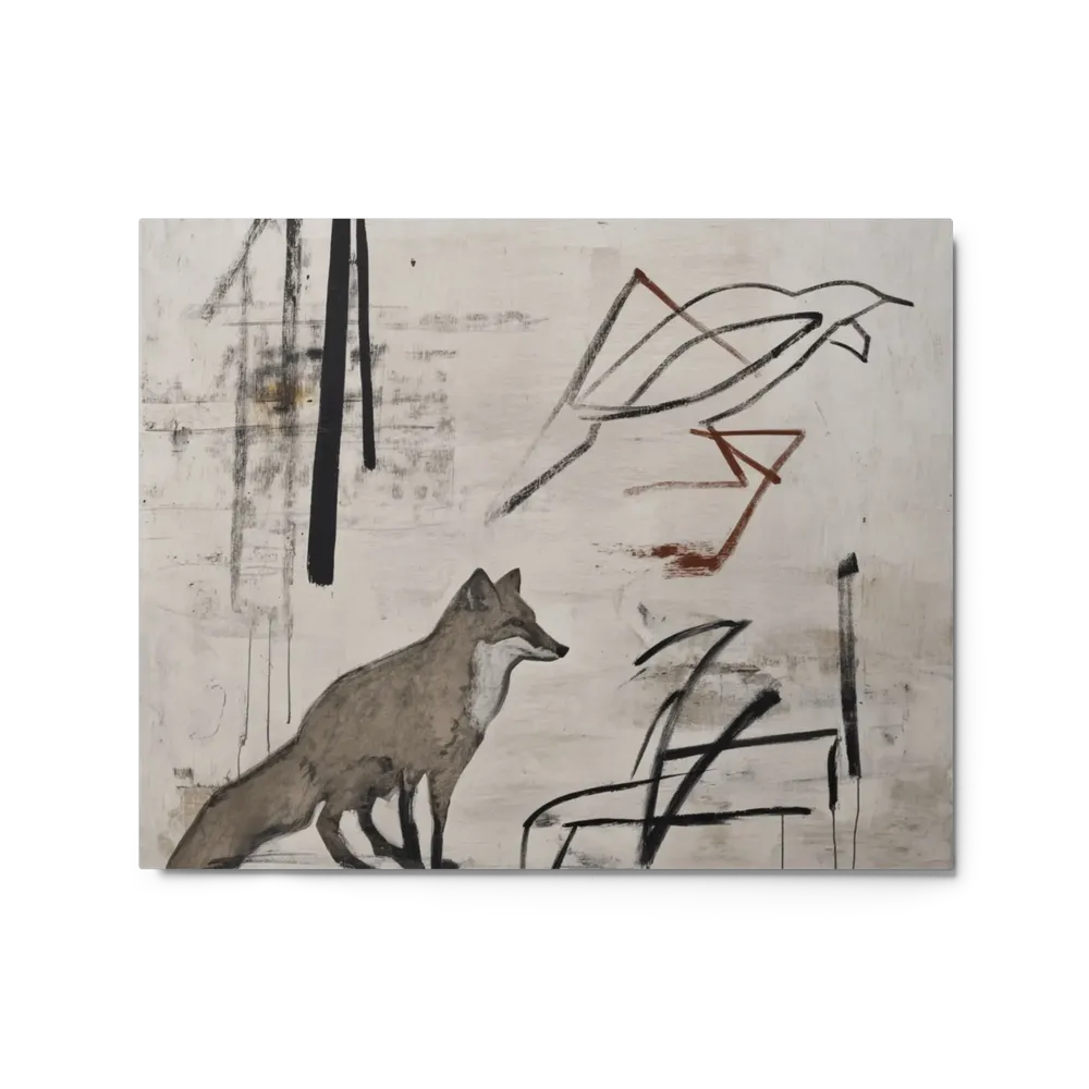 Fox and Abstract Gesture | Art Print