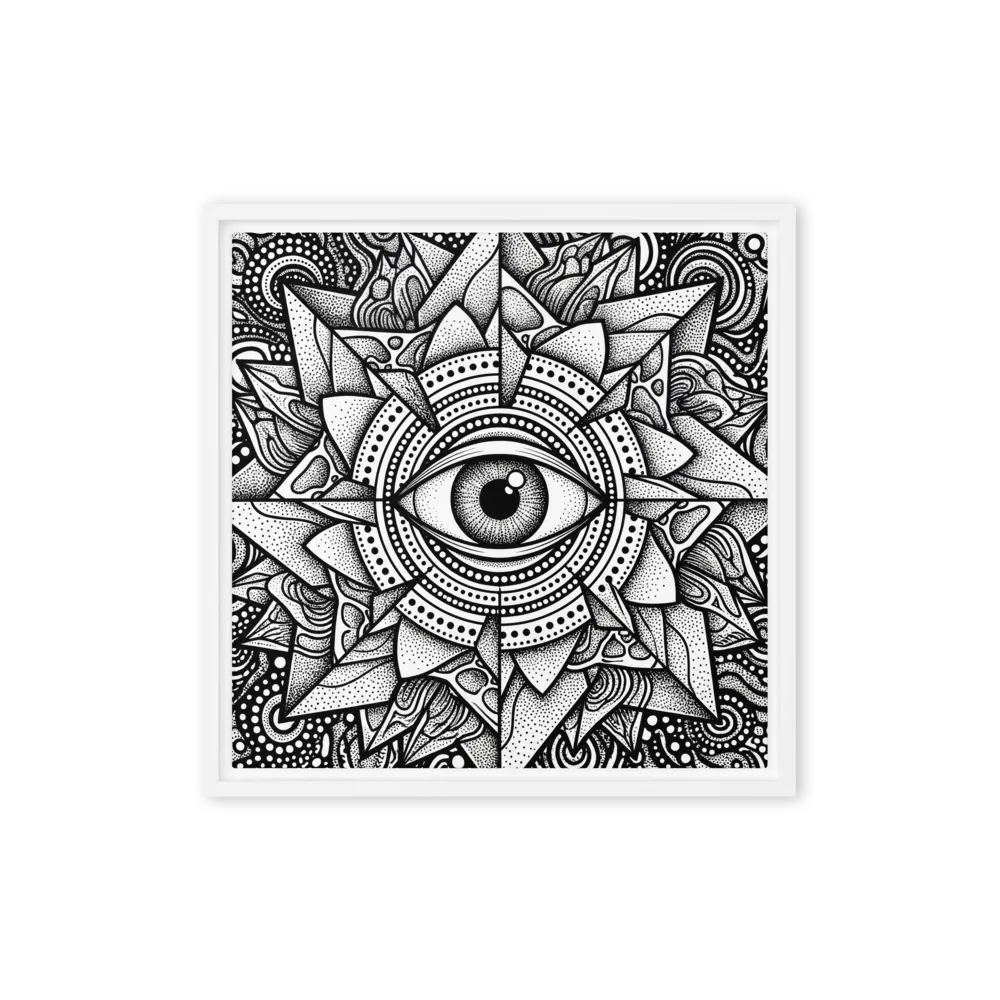 The Cosmic Observer 
 Poster with Black Frame | 14″x 14″