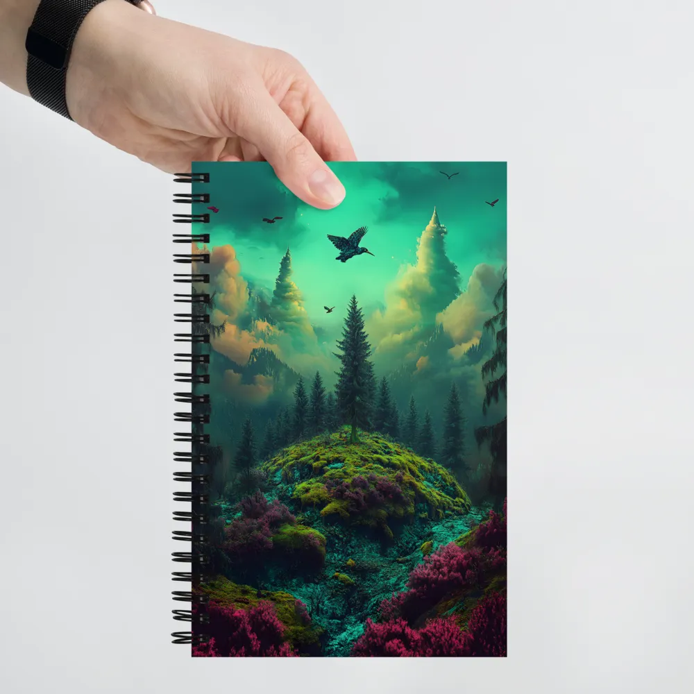 Ethereal Forest Flight 
 Spiral Notebook | 140 pages