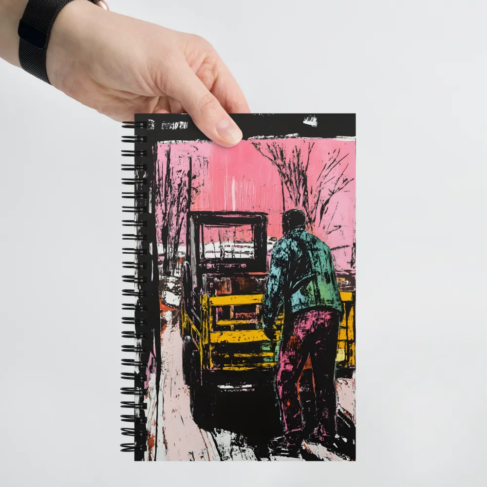 Man and Truck 
 Spiral Notebook | 140 pages