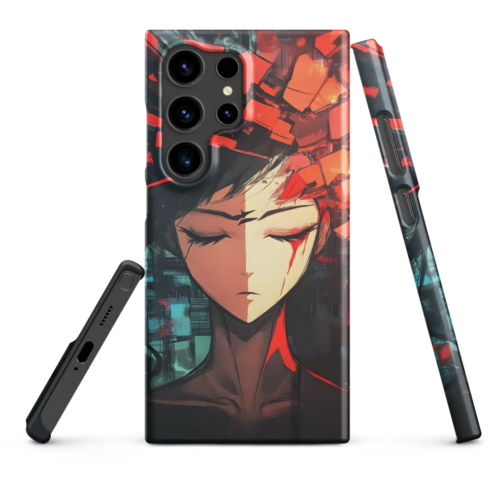 Fragmented Character in Red | Phone Case