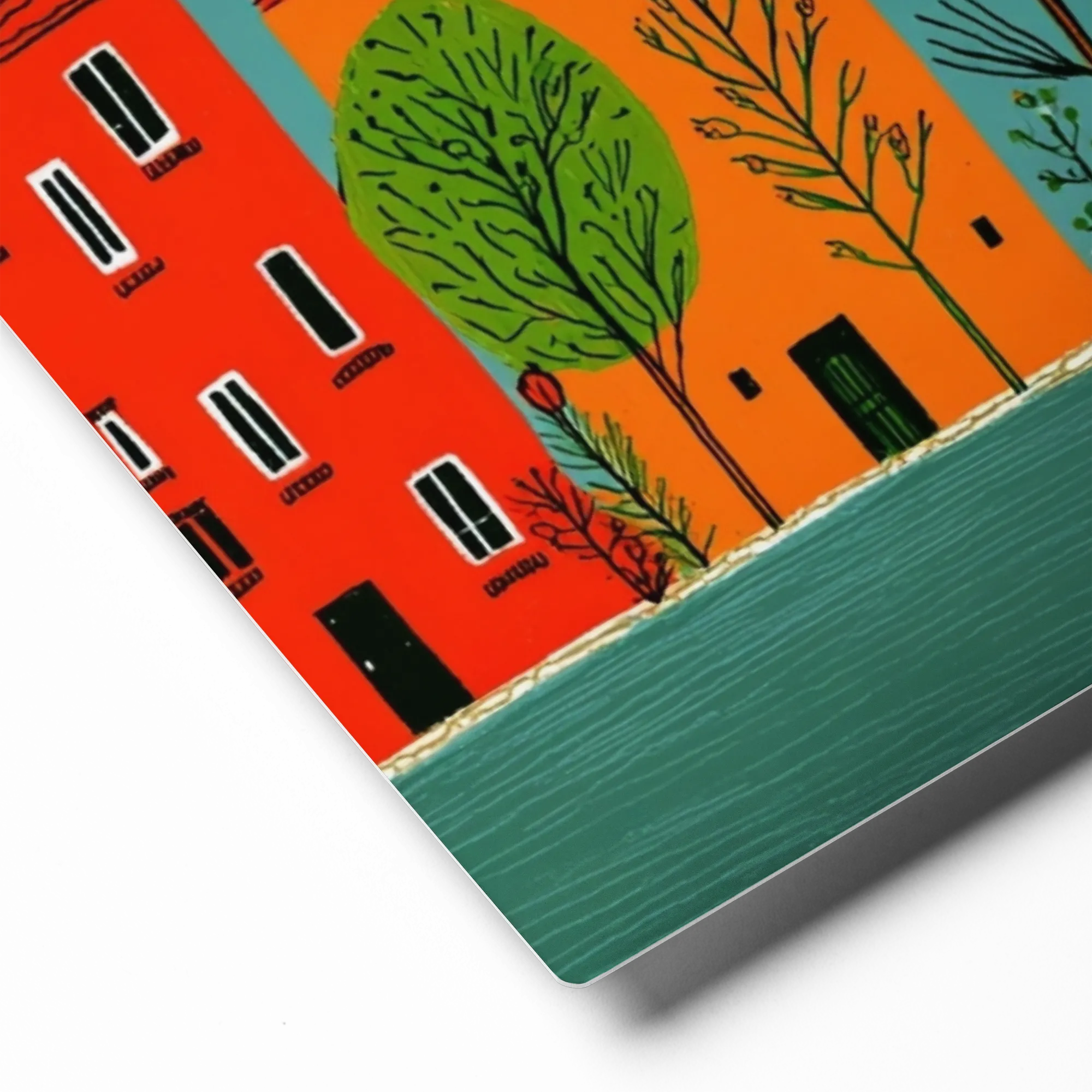 Colorful Village Skyline | Art Print