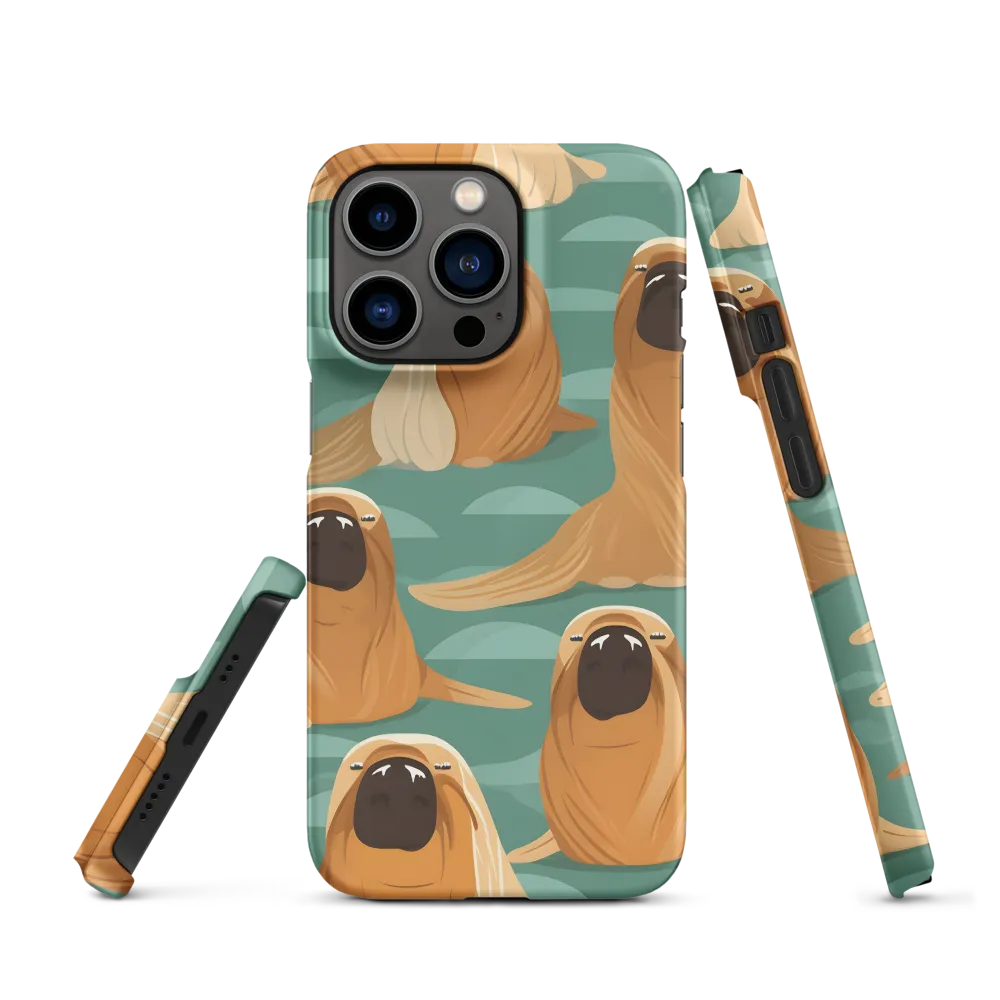Whimsical Walrus Pattern | Phone Case