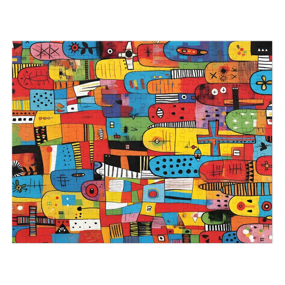 Chromatic City 
 Jigsaw Puzzle in Tin Box