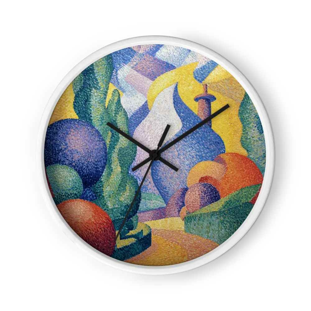 Geometric Garden in Color | Wall Clock