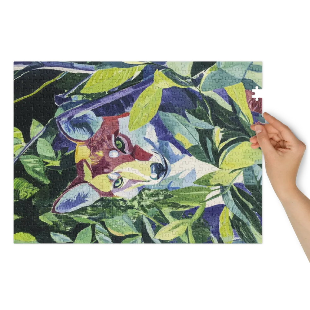 Renard Caché 
 Puzzle en boite metallique
