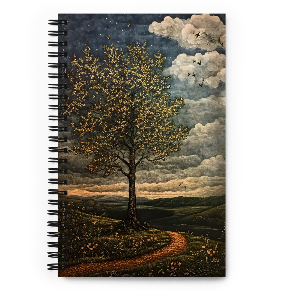 The Golden Tree's Path 
 Spiral Notebook | 140 pages
