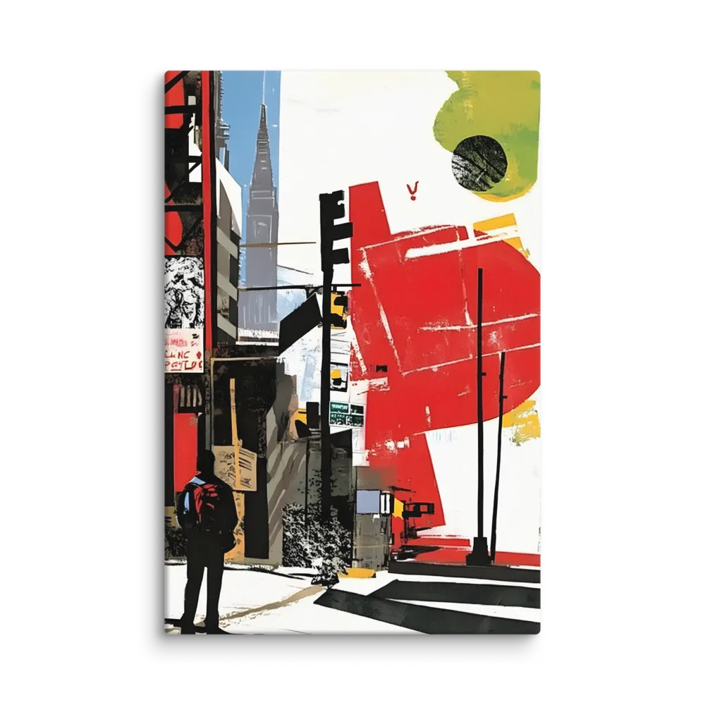 Urban Solitude: A Modern Cityscape 
 Canvas | 40″x 60″