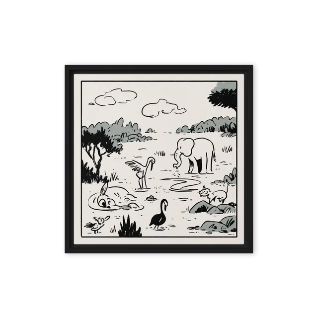 Wild Animal Oasis | Art Print