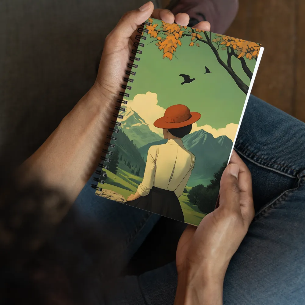Autumn Mountain Vista 
 Spiral Notebook | 140 pages