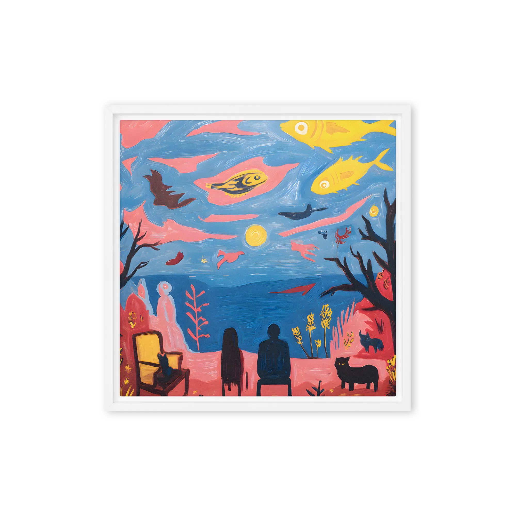 Dreaming by the Sea 
 Metal Print | 12″x 12″