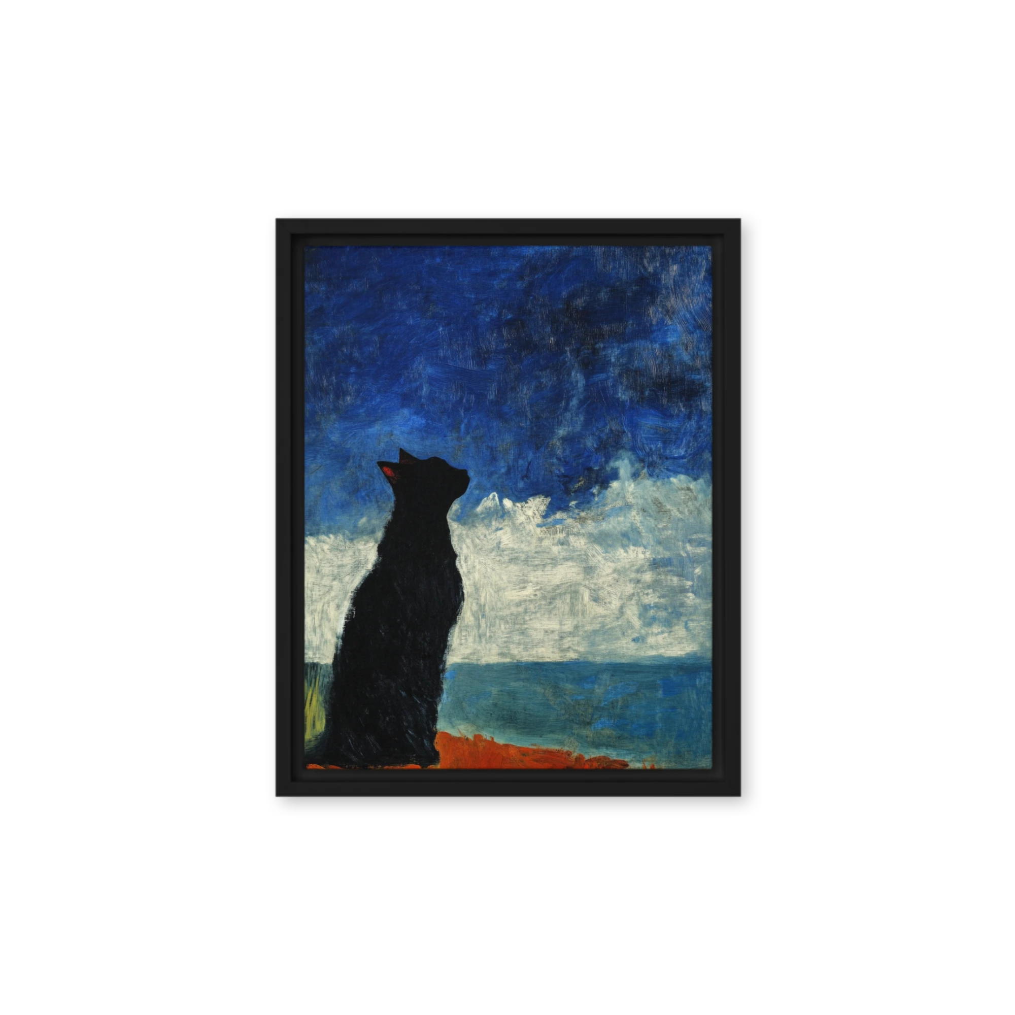 Impasto & Textured Wall Art — Thick Paint, Deep Night