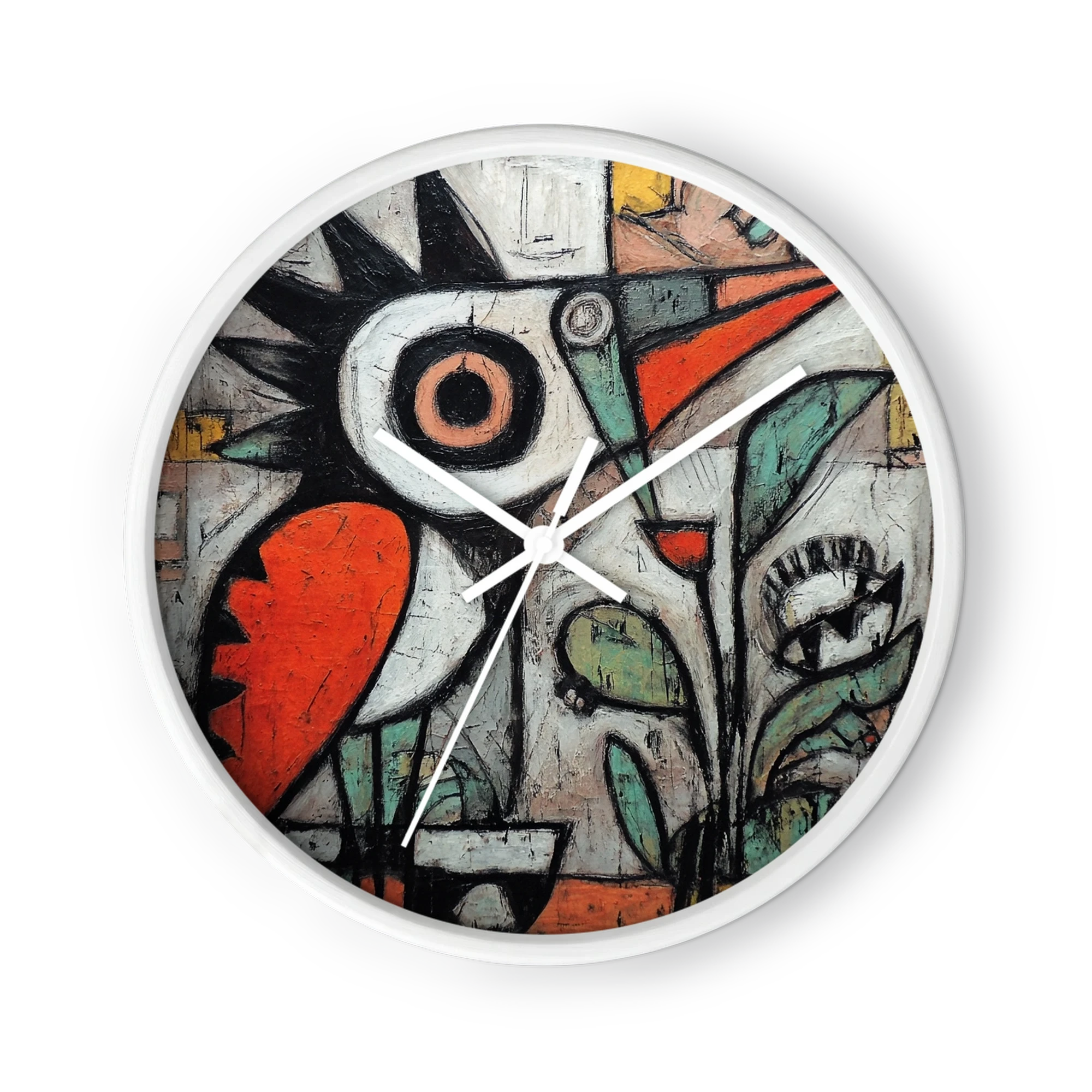 Stylized Bird in Garden